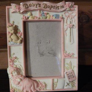 Baby Baptism Frame